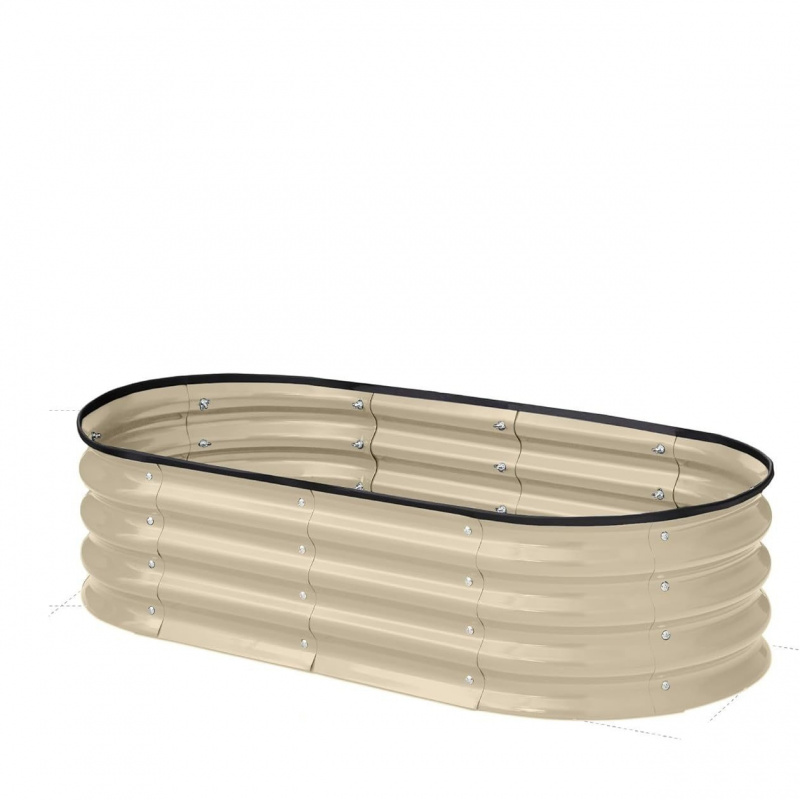 Gardening Tools Box - 1PCS Oval-shaped Galvanized Steel Sheet in