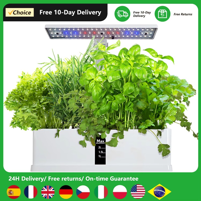Led Grow Light - 9 Pods Smart Hydroponics Growing System