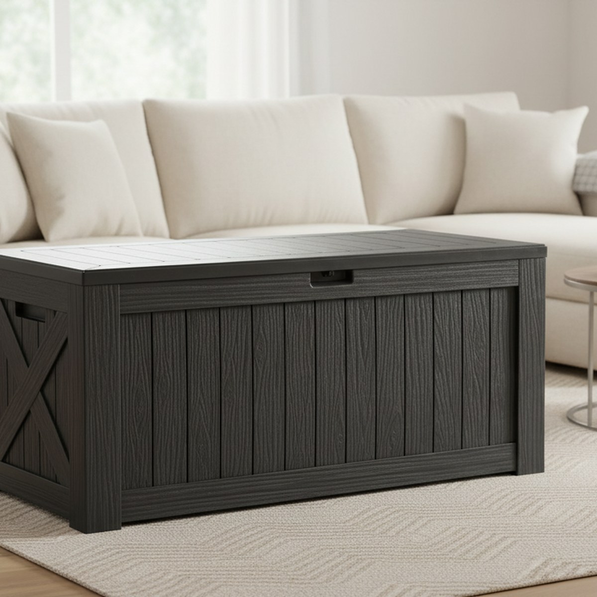 Gardening Tools Box - Large 120 Gallon Outdoor Deck Box