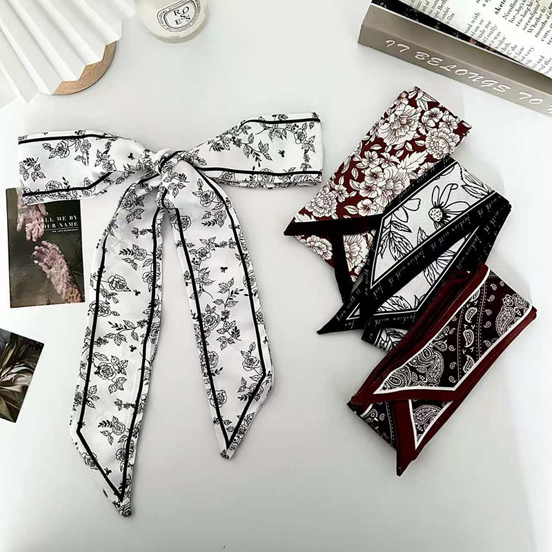 Outdoor Planting Bag - Luxury Fashion Woman Skinny Silk Scarf