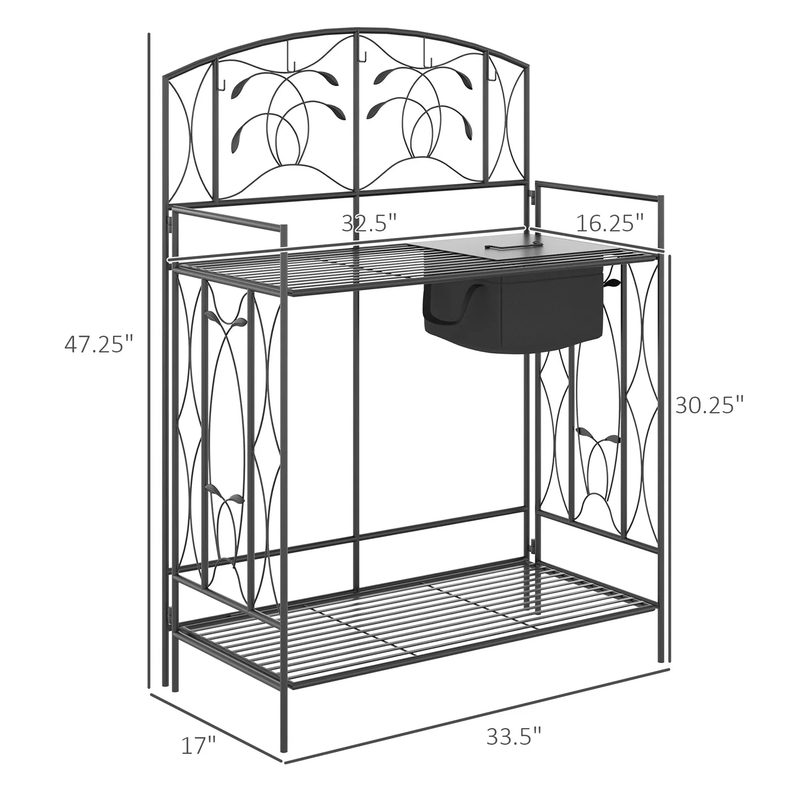 Garden Metal Potting Table Pla - đánh giá và giá Outdoor Planting Bag