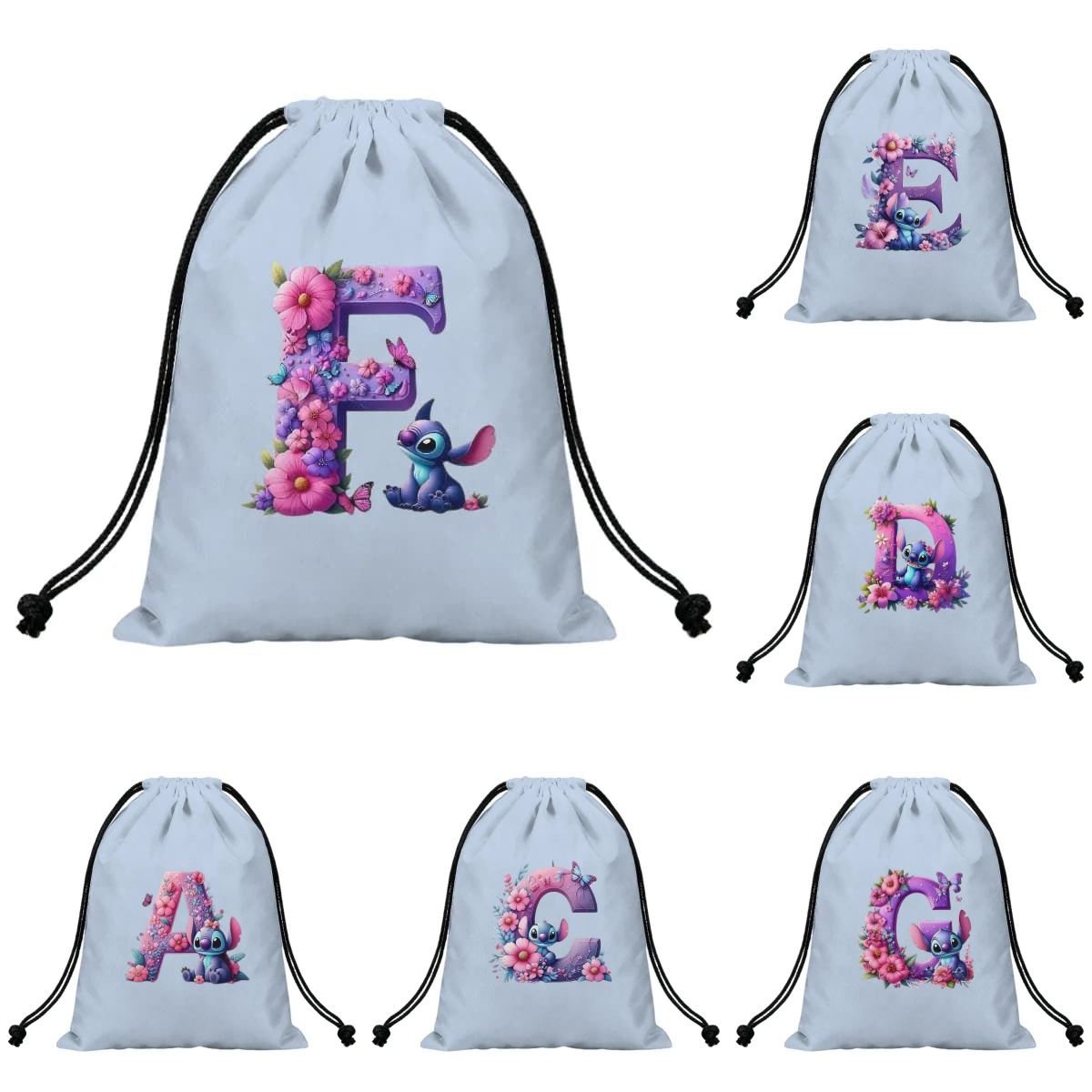 Cartoon Stich A-Z Alphabet Flo - đánh giá và giá Outdoor Planting Bag
