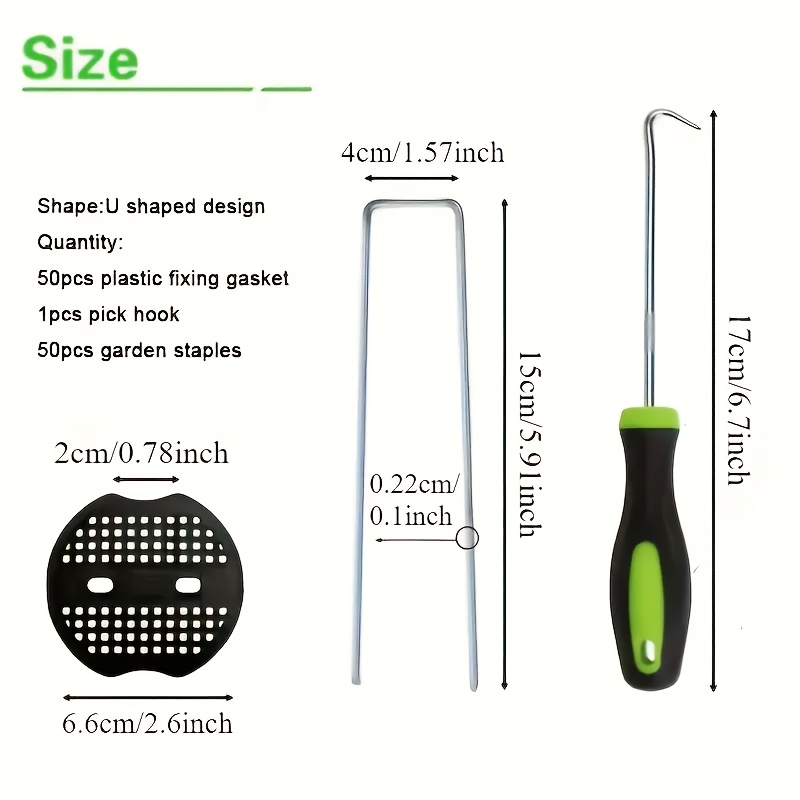 101pcs Garden Stakes Set - U-s - đánh giá và giá Gardening Tools For Weeds