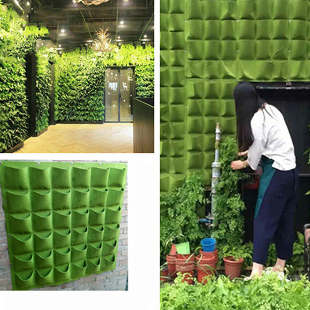 1Pcs Vertical Felt Hanging Pla - đánh giá và giá Outdoor Planting Bag