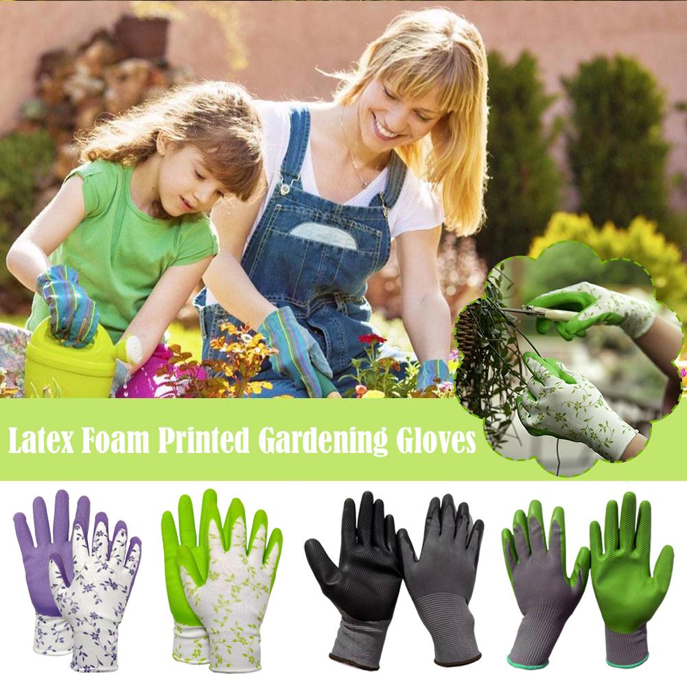 Latex Foam Printed Gardening G - đánh giá và giá Garden Gloves Thorn Proof