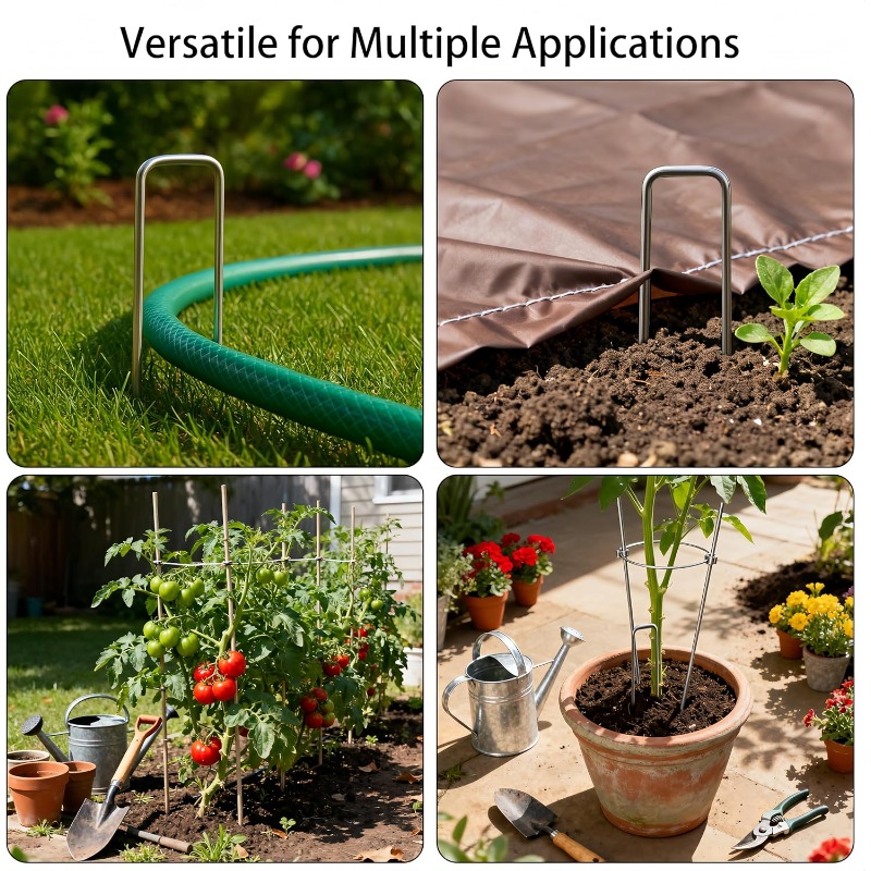 10 Pcs U-shaped Garden Nails A - đánh giá và giá Gardening Tools For Weeds