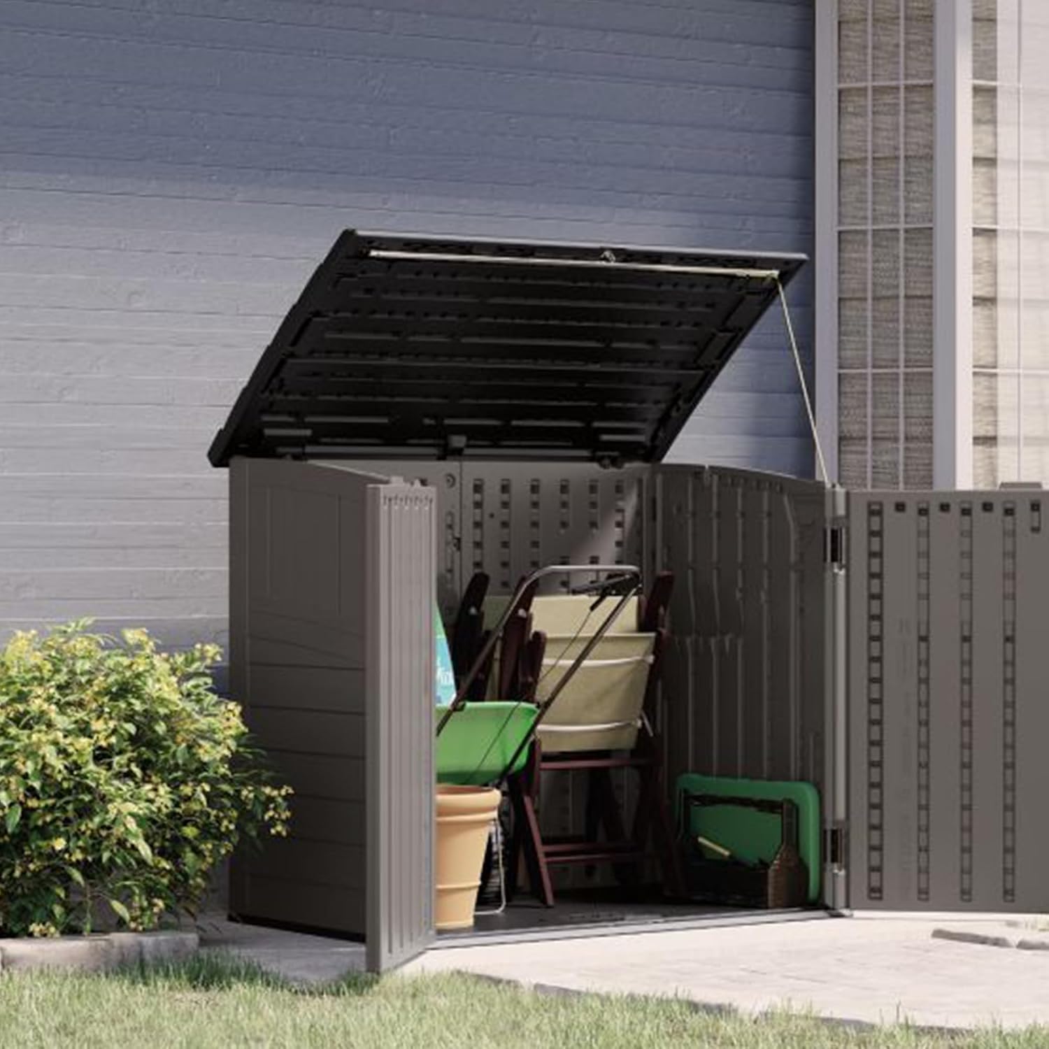 Outdoor Storage Shed For Backy - đánh giá và giá Gardening Tools Box