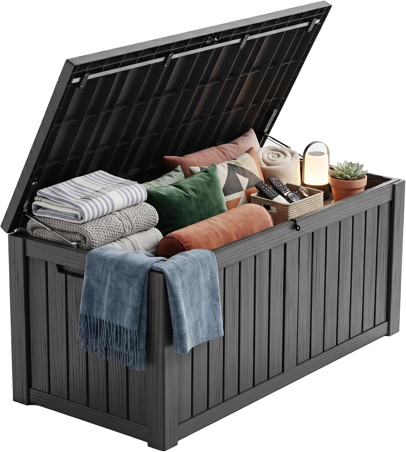 200 Gallon Lockable Resin Deck - đánh giá và giá Gardening Tools Box