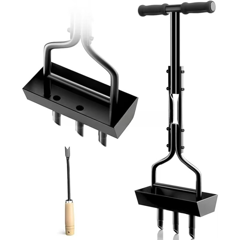 Manual Lawn Aerator Manual Cor - đánh giá và giá Gardening Tools Storage
