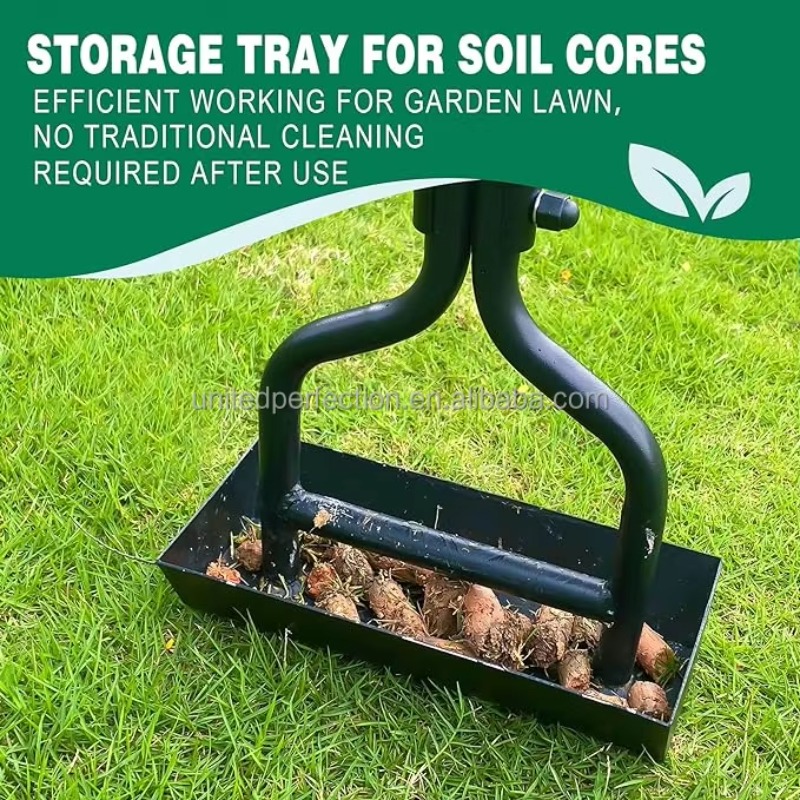Manual Lawn Aerator Manual Cor - đánh giá và giá Gardening Tools Storage