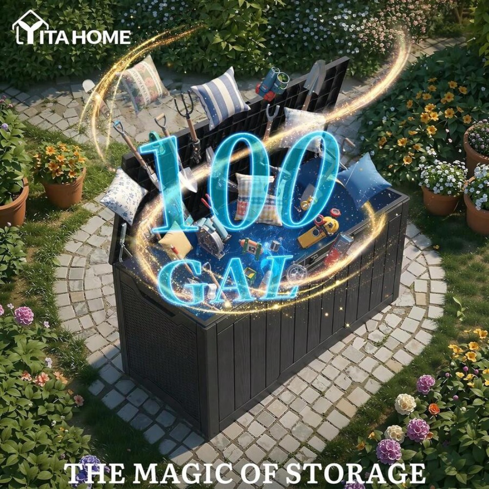 100 Gallon Large Outdoor Deck  - đánh giá và giá Gardening Tools Box