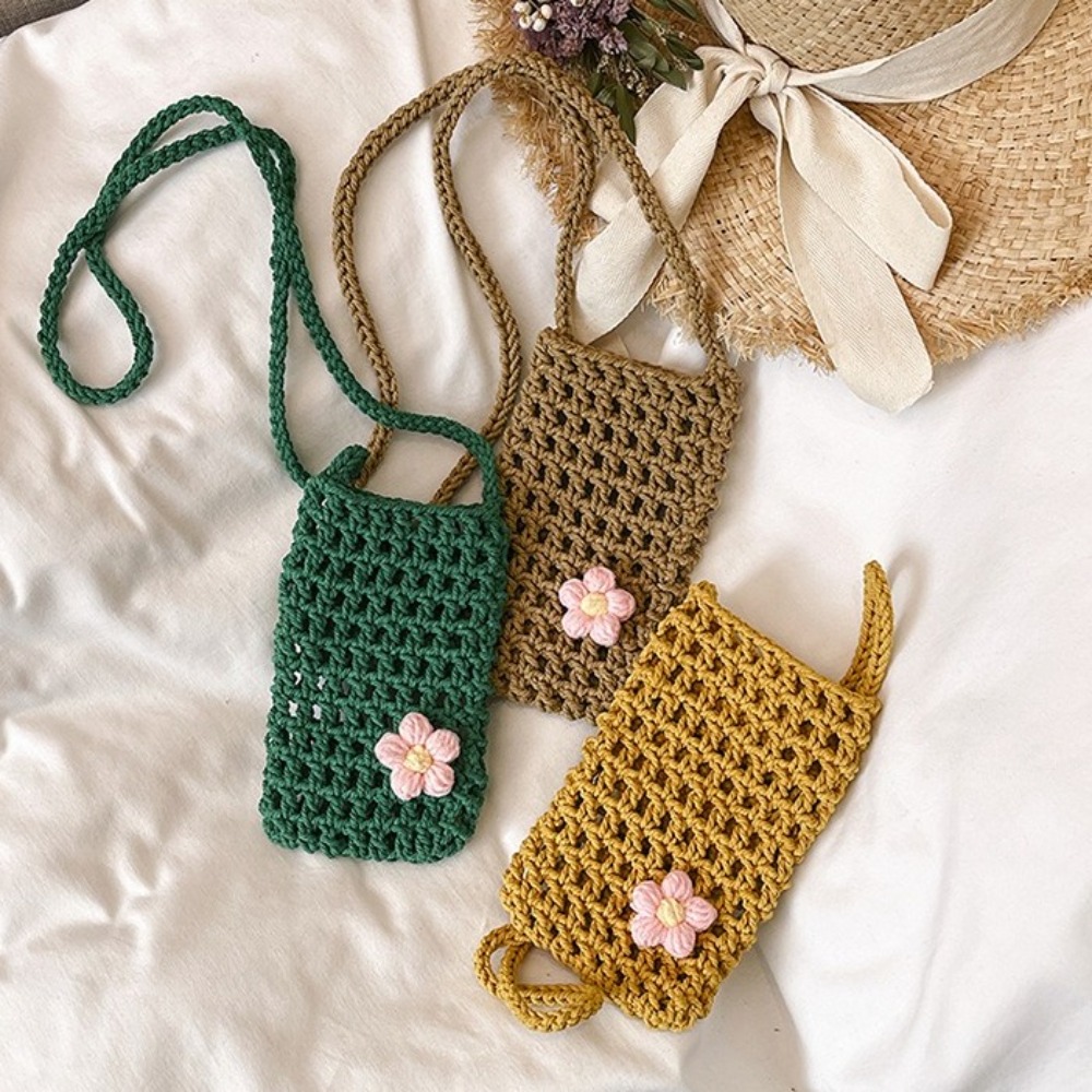 Sweet Flower Weaving Crossbody - đánh giá và giá Outdoor Planting Bag