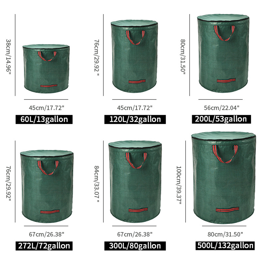 60-500L PP Garden Yard Waste B - đánh giá và giá Outdoor Planting Bag