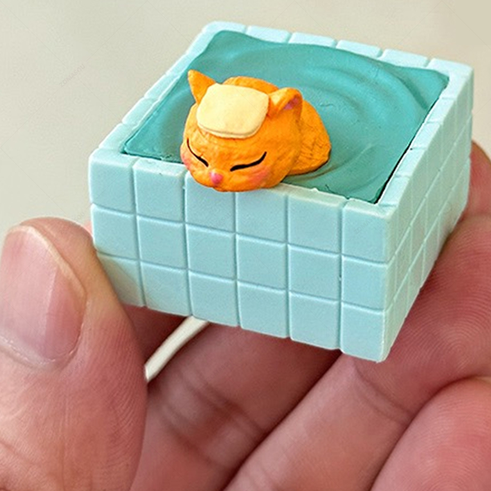 Mini Shower Cat Ornament Minia - đánh giá và giá Gardening Tools 2 Year Old