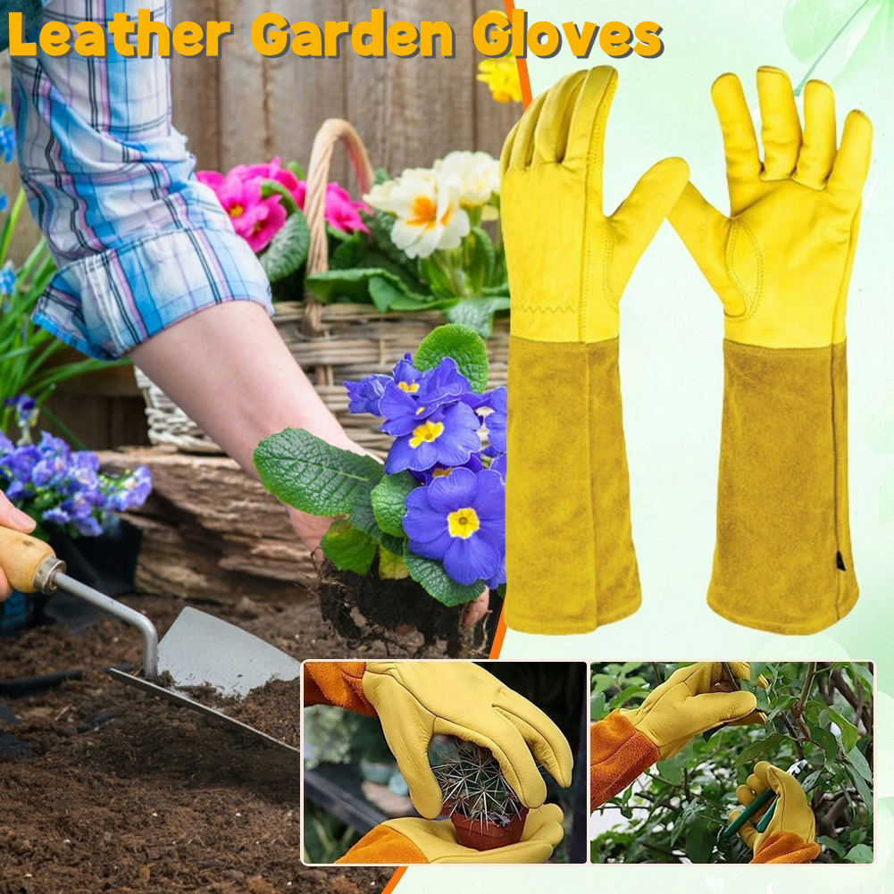 1 Pair Long Thorn Proof Garden - đánh giá và giá Garden Gloves Thorn Proof